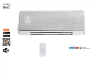 Aeroterma Axelair WiFi, Smart Home compatibila Android sau iOS ,rezistenta ceramica 2000 W, fixare pe perete , afisaj LED, 2 trepte de putere, telecomanda, alba