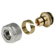 Adaptor Eurocon din Alamă  16 x 3/4 pentru teva pex/ pert , incalzire in pardosea